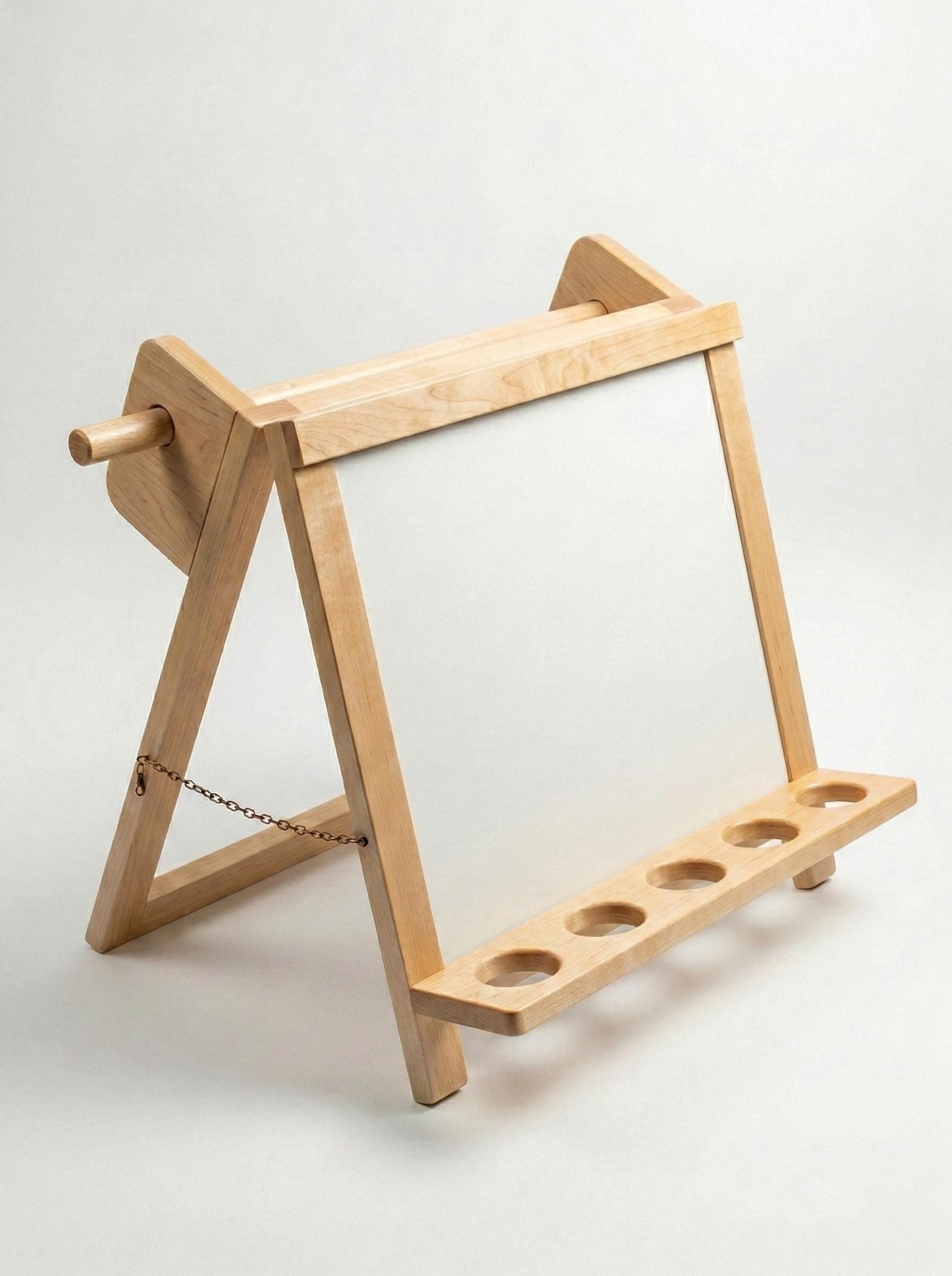 Drawing Board for Creative Children Designed as Montessori Art Easel with Supply Storage