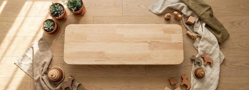 Wooden Montessori Balance Board to Improve Toddler Gross Motor Skills Through Active Play